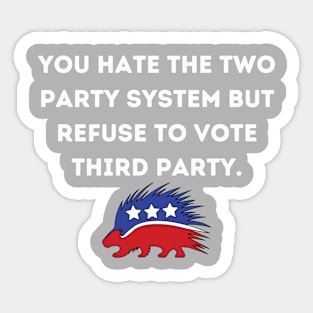 Third Party- Libertarianism Sticker